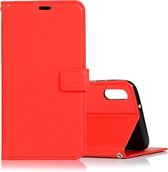 Samsung Galaxy A10 Hoesje - Mobigear - Wallet Serie - Kunstlederen Bookcase - Rood - Hoesje Geschikt Voor Samsung Galaxy A10