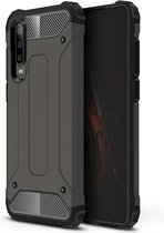 Huawei P30 Hoesje - Mobigear - Outdoor Serie - Hard Kunststof Backcover - Gunmetal - Hoesje Geschikt Voor Huawei P30