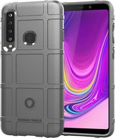 Samsung Galaxy A9 (2018) Hoesje - Mobigear - Rugged Shield Serie - TPU Backcover - Grijs - Hoesje Geschikt Voor Samsung Galaxy A9 (2018)