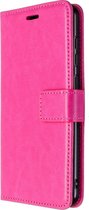 Nokia 2.3 Hoesje - Mobigear - Wallet Serie - Kunstlederen Bookcase - Roze - Hoesje Geschikt Voor Nokia 2.3