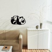 Geometrische dieren PANDA hout wallart muurdecoratie