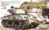 1:35 MENG TS043 U.S. Medium Tank M4A3 [76]W Sherman Plastic kit