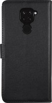 BMAX Leren flip case hoesje voor Xiaomi Redmi Note 9S / Lederen book cover / Beschermhoesje / Telefoonhoesje / Hard case / Telefoonbescherming - Zwart