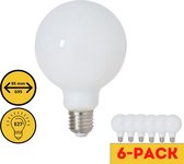 Proventa LED XL Globe lampen met opaal glas E27 - ⌀ 95 mm - Voordeelverpakking - 6 x LED G95 lamp