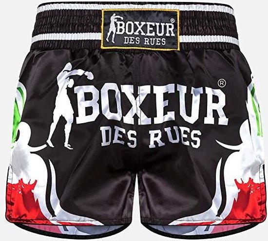 Shorts Homme  Outshock SHORT MUAY THAÏ 900 HOMME ROUGE Rouge / Noir — Dufur