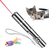 Cless 7in1 Kattenpen - USB oplaadbare laserpen - RVS - kattenspeelgoed - kattenspeeltje - inclusief muis