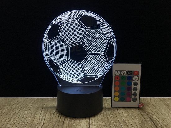 3D LED Creative Lamp Sign Voetbal - Complete Set | bol