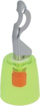 Metaltex Flesdop Met -opener 4 Cm Rvs Groen