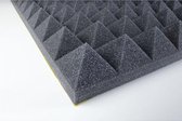 Geluidsisolatie platen Piramide Antraciet voor Studio, hobby en meer, 100x50x5cm zelfklevend