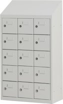 Kantine locker | Personeelskluisjes | 15 personen | 109x62x30 cm | Metalen lockerkast LKP-903