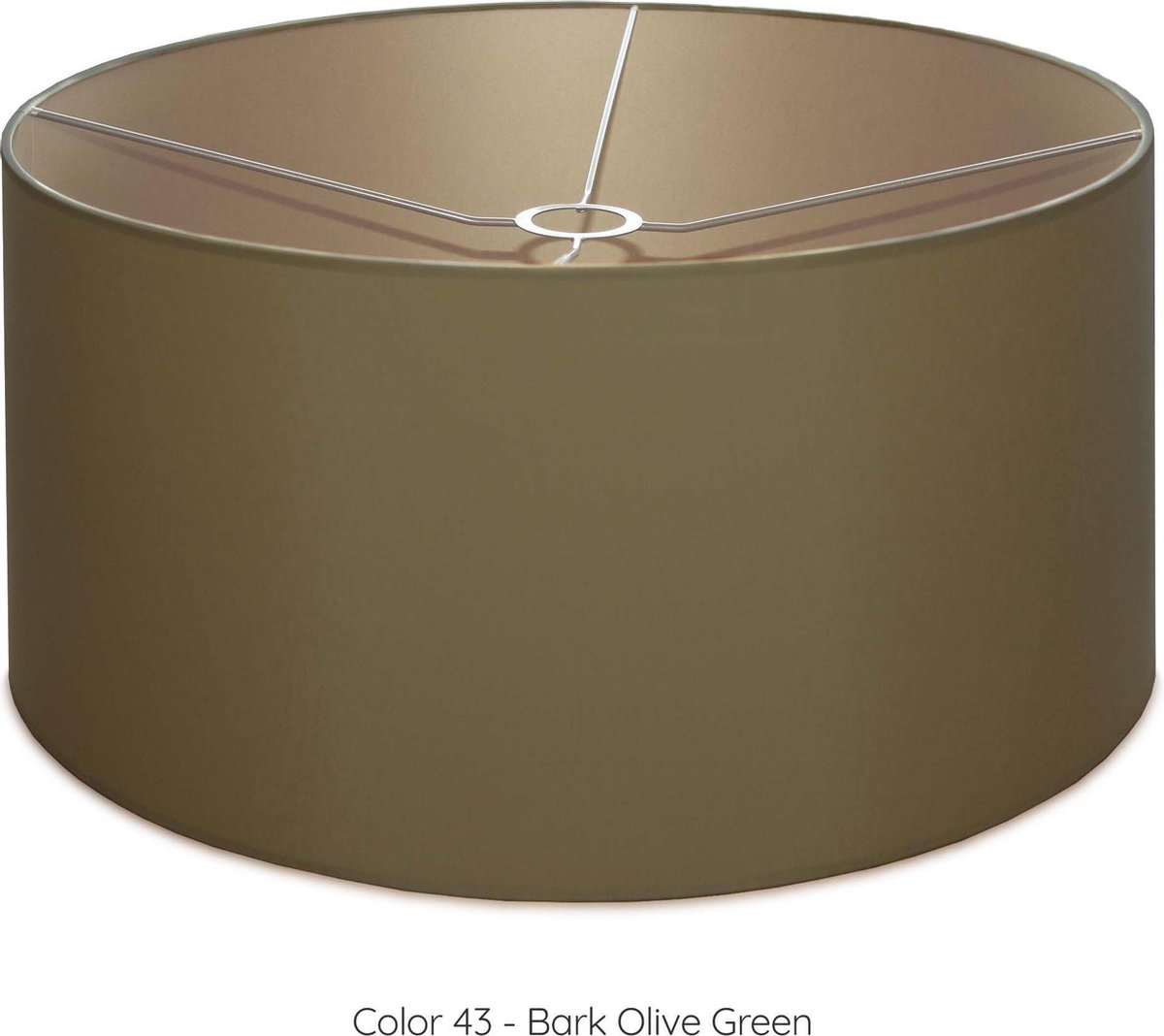 Lampenkap cilindervormig - Ø50 x h= 25cm - Bark Olive Green