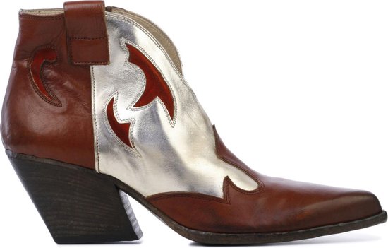 Elena Iachi Vrouwen Leren Cowboy Laarzen / Western Boots E2264 - Cognac -  Maat 36 | bol.com