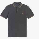 Fred Perry Poloshirt - Mannen - donker grijs/bruin/blauw