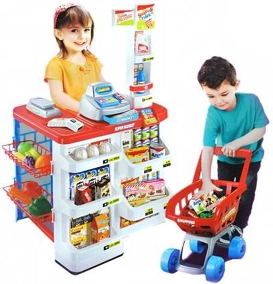 Tol residentie Verplaatsbaar Speelgoed supermarkt - Speelgoed winkelmandje - Supermarkt - Winkelmandje -  Speelgoed... | bol.com