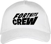 Witte Pet – Cap met Zwart “ Fortnite Crew “ logo