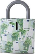 Spaarpot Hangslot - Euro - 16x8.8x24.8cm