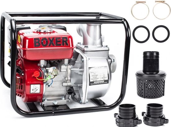 Boxer Waterpomp 60.000 Liter p/uur - 196 cc / 6.5 PK 4-takt Benzine Motor  -... | bol.com