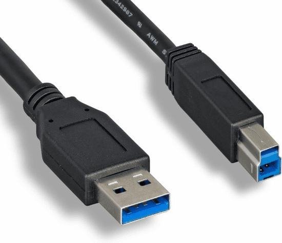 USB 3.0 B to USB 3.0 A kabel – 2 meter – Monitor / USB Hub kabel – Printer  kabel –... | bol