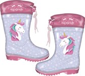 Arditex Regenlaarzen Unicorn Junior Rubber/textiel Paars Mt 24