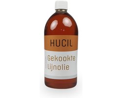 Gekookte lijnolie - Boiled linseedoil - lijnzaadolie - voor hout - douglas teak olie - bamboe olie protector onderhoud - 1 liter