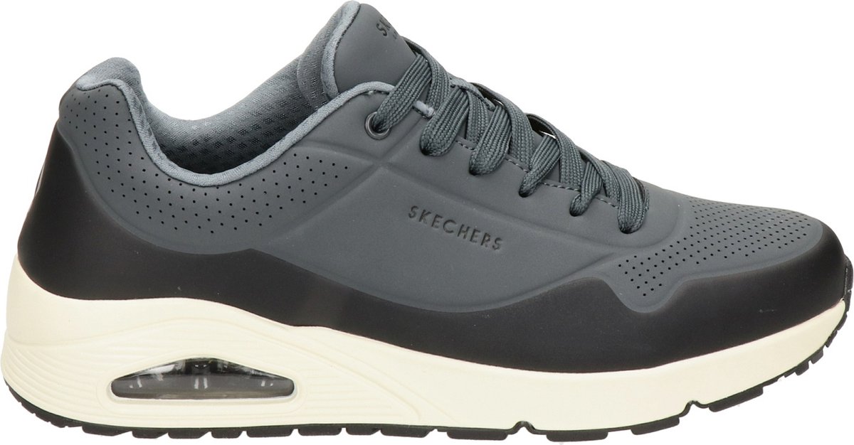 Skechers Uno Timeline Sneaker - Heren - Zwart/grijs