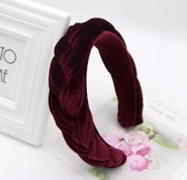 Diadeem Haarband-Boog Haarband-Hoofdband-Haaraccessoire-Outdoor Haaraccessoire-Dames Hoofdband-Kleur: Bordeaux/Wijnrood