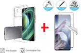 2-In-1 Screenprotector Hoesje Bescherming Protector Set Geschikt Voor Xiaomi Mi 11 Ultra (5G) - Full Cover 3D Edge Tempered Glass Screen Protector Met Siliconen Back Bescherm Hoes