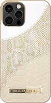 iDeal of Sweden Fashion Case Atelier voor iPhone 12/12 Pro Cream Gold Snake