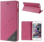PU Leren Wallet iPhone 5(s)/SE - Roze -TS-Case