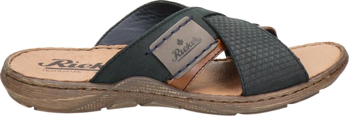 Rieker heren slipper - Blauw - Maat 43