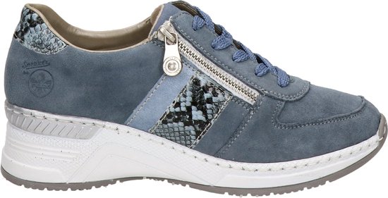Rieker dames sneaker - Licht blauw - Maat 41 | bol.com