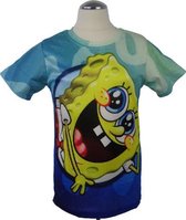 T-shirt Spongebob Spongebob liggen - kinderen - kleding - mode - Spongebob- Nickelodeon - korte mouw