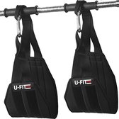 U Fit One® Hanging Ab straps - Premium Ab Sling - Buikspiertraining - Workout Straps met Vulling voor Hangen - Leg Raise - Ab Bandjes voor Pull-Up Bar en Optrekstang