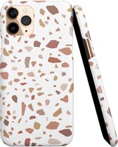 Casies Terrazzo telefoonhoesje - Apple iPhone 11 - Glossy  - Hardcase - Marmer / Marble
