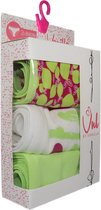 VANILLA – Dames ondergoed, dames slip – 3 pack - Egyptisch katoen – Print: Multicolor – M - Bi3386