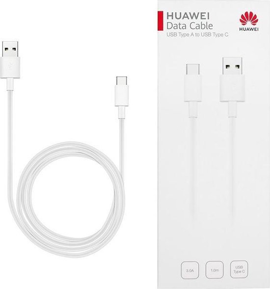 Huawei Data Kabel Laad Snoer USB A Naar Type USB-C - 3.0 A - 1 Meter Data -  Oplaad... | bol.com