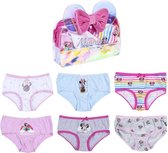 Disney Minnie Mouse - meisjes - kleuter/kinder - ondergoed (6 slips) - in Minnie etui - maat 98/104