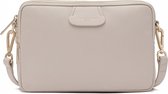 Lancaster Paris Dames Crossbodytas - Dune - Leer - Ecru beige
