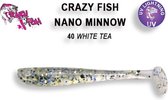 Crazy Fish Nano Minnow - 5.5 cm - 40 - white tea