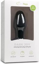 Vibrerende siliconen buttplug - Zwart - Sextoys - Anaal Toys - Dildo - Buttpluggen
