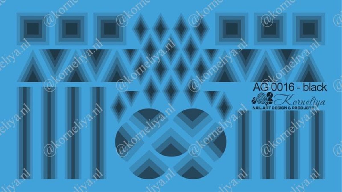 Goedkoopste Korneliya Airbrush Waterdecal AG 0016 Black