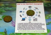 Shungiet antismog plaatje 30x2 mm met hologram (2 stuks)