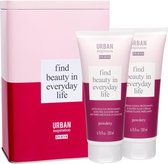 Pupa - Urban Inspiration Powdery Giftset shower milk 200 ml, Body Cream 200 ml en tin jar