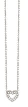 Verlinden Diamond Collections - witgouden collier met hart - met 0.10 crt diamant - 42 cm