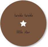 Kleine Binky - Muurcirkel - Twinkle twinkle brown - Forex - 25cm