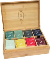 Tea Cultures Theedoos Bamboe 8 Vaks Gevuld