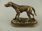 Metalen beeld - Hond - Rustiek ijzer - 17 cm hoog