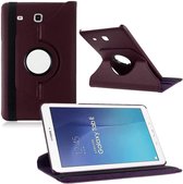 Book Cover Geschikt voor: Samsung Galaxy Tab E 9,6 inch Tab E T560 / T561 - Multi Stand Case - 360 Draaibaar Tablet hoesje - Tablethoes - Paars