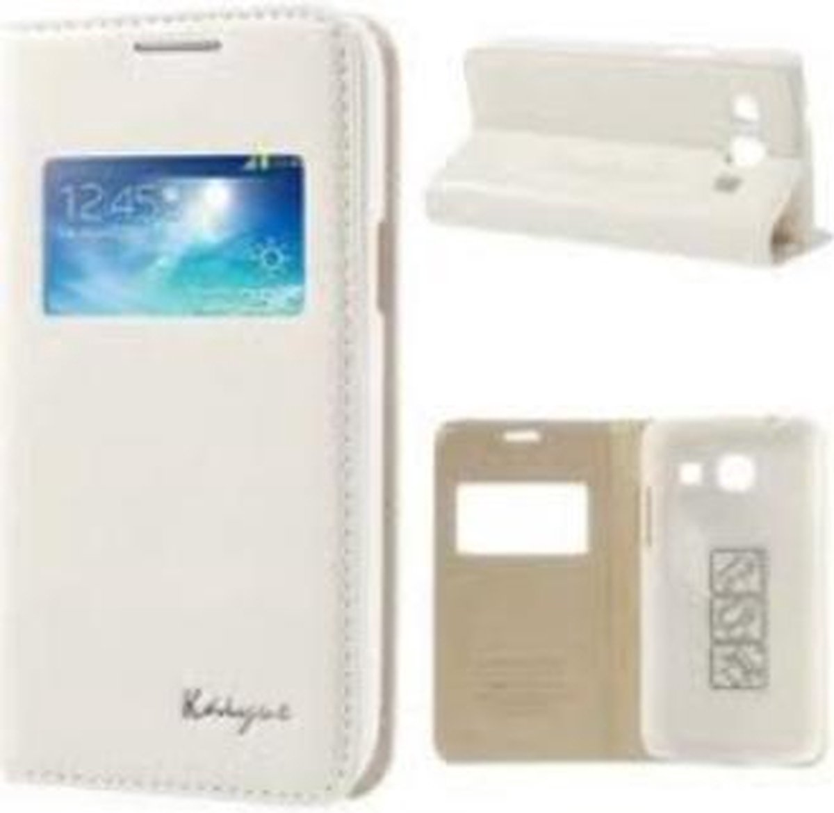 Kaiyue | Samsung Galaxy A3 | boekhoesje | super sterk | high quality | Wit | elegant design |