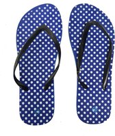 Sorprese vlinder – slippers – blauw stip – maat 38 – slippers dames – teenslippers - badslippers